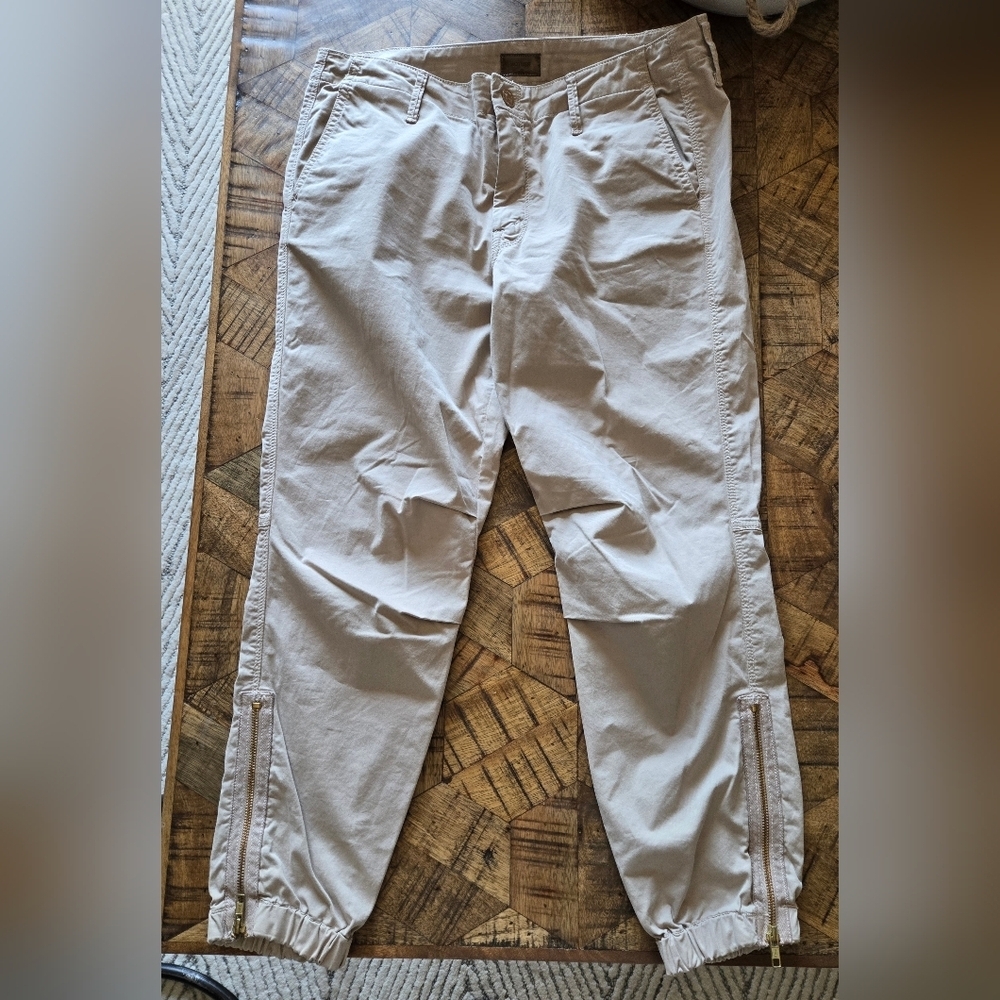 Designer Mother Misfit Crop Island Lightweight 28 30 32 Zip Cotton Beach Travel